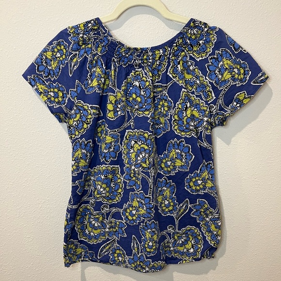 Bay Studio Petite Blue Floral Top - Picture 4 of 6